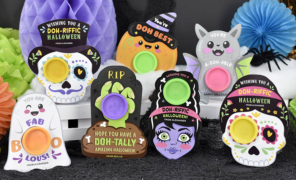 printable halloween play doh holders